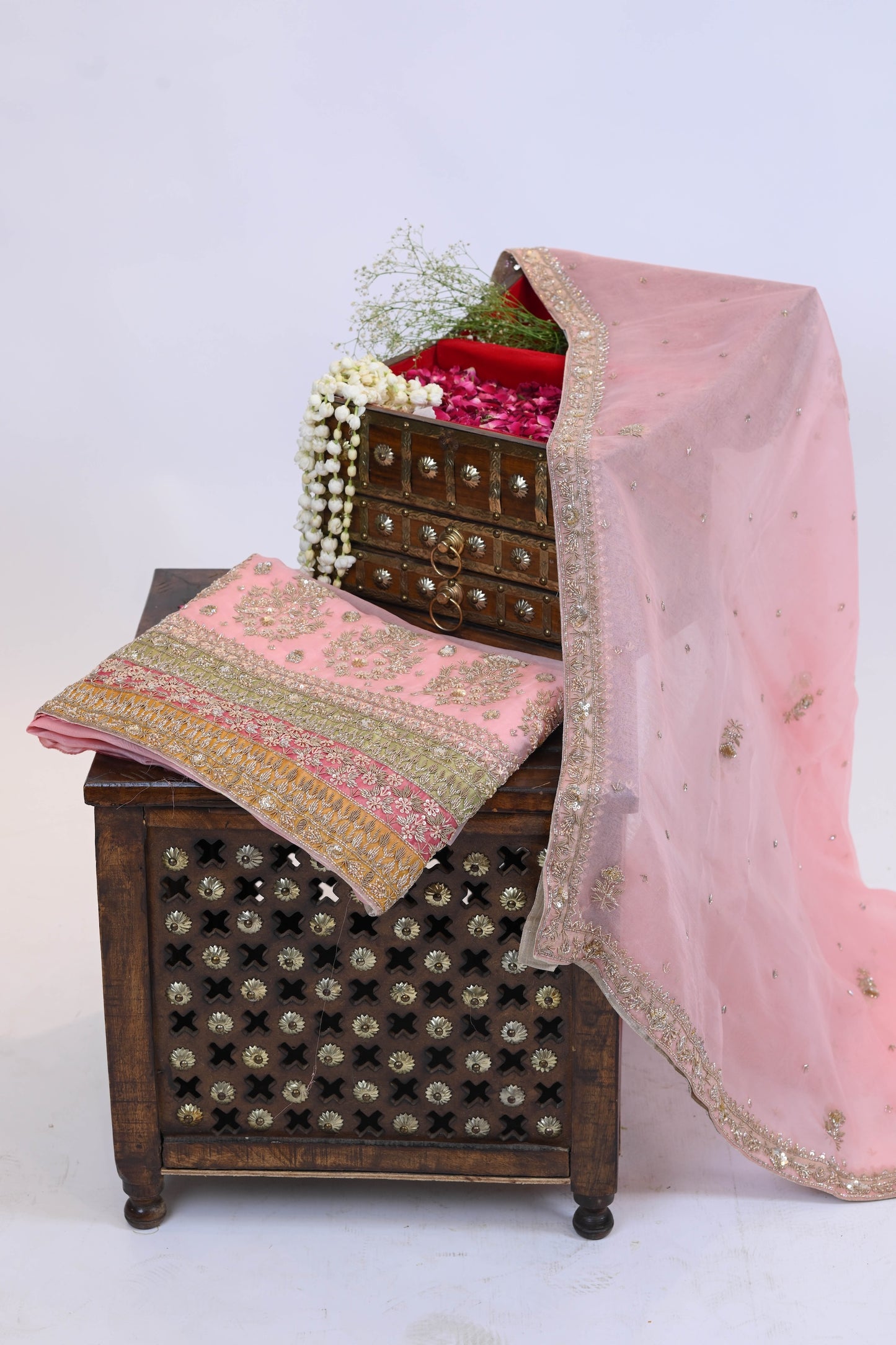 Embroidered Unstitched Suit Dupatta